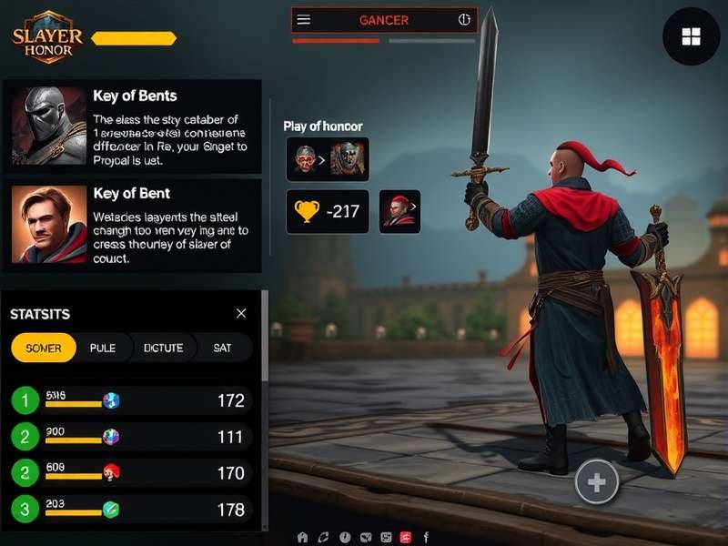Slayer Of Honor gameplay screenshot showing character combat