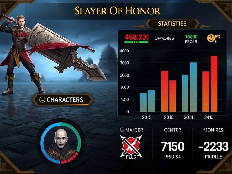 Slayer Of Honor player engagement statistics chart